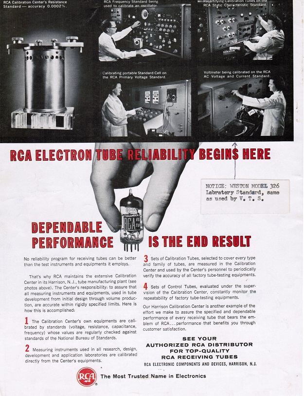 RCA Electron Tube Reliability