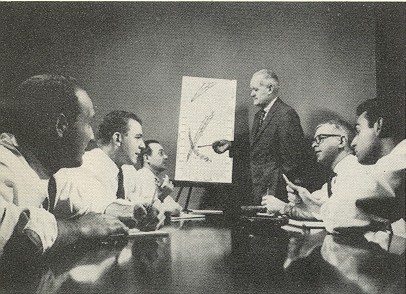 RCA Designers, Engineers, Quality Control Specialists, Chemists, and Physicists In A Strategic Meeting