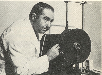 RCA Employee Using The Polarized Light Of A Polarscope For Analysis