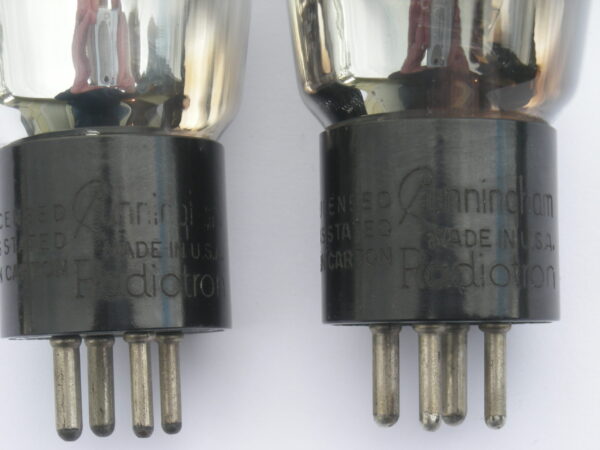 2A3 RCA / Cunningham Single Plates Matched Pair ; Matched Date Codes - Image 8